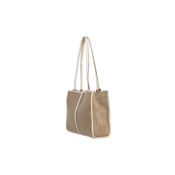 Vintage Gucci Tom Ford Era Beige Canvas &‎ Leather Bag - Picture 6 of 11